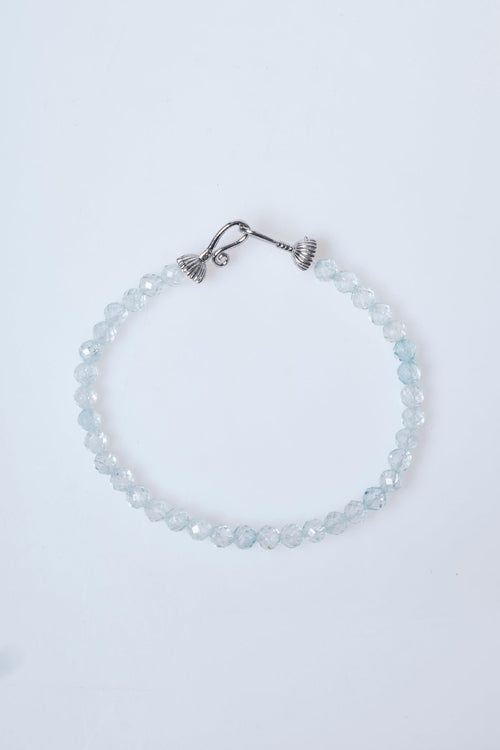 Topaz Gümüş Aparatlı Doğal Taş Bileklik 4 mm - Görsel 5 - Safnaturel