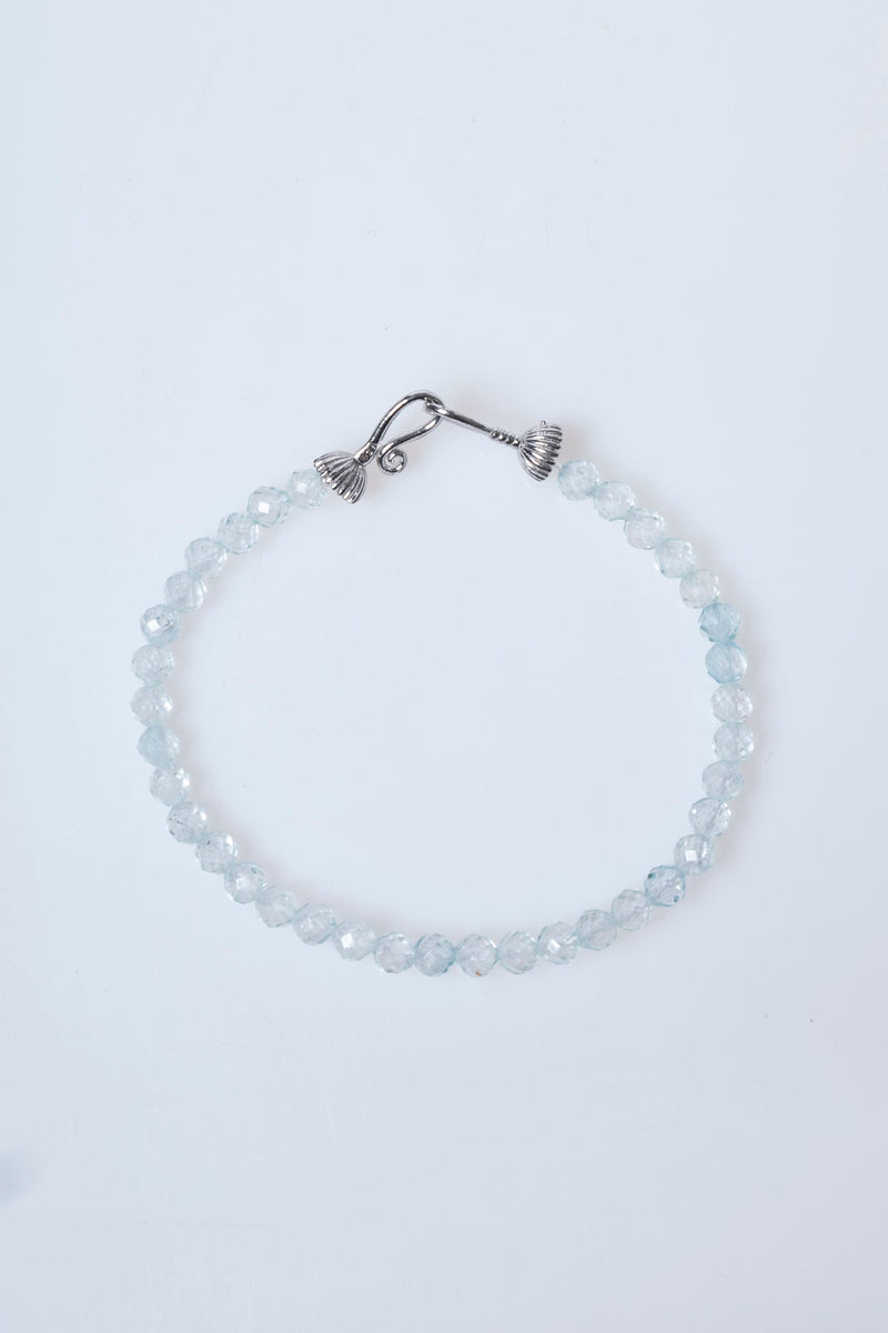 Topaz Gümüş Aparatlı Doğal Taş Bileklik 4 mm - Görsel 5 - Safnaturel