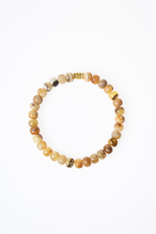 Sertifikalı Kehribar Metal Aparatlı Doğaltaş Bileklik