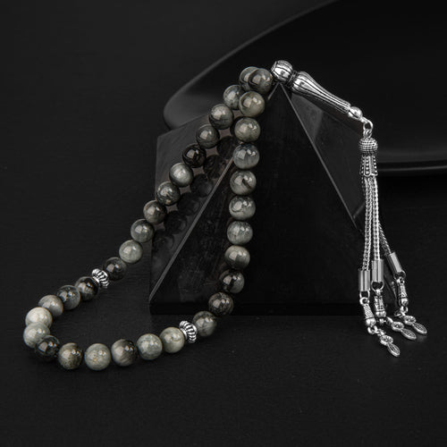 Kedi Gözü Doğal Taş Tesbih 33lük - 8mm