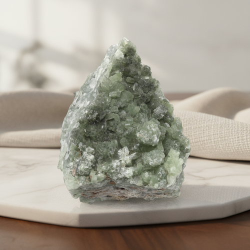 Prehnite Doğal Taş Ham Parça – Safnaturel (253 gr)