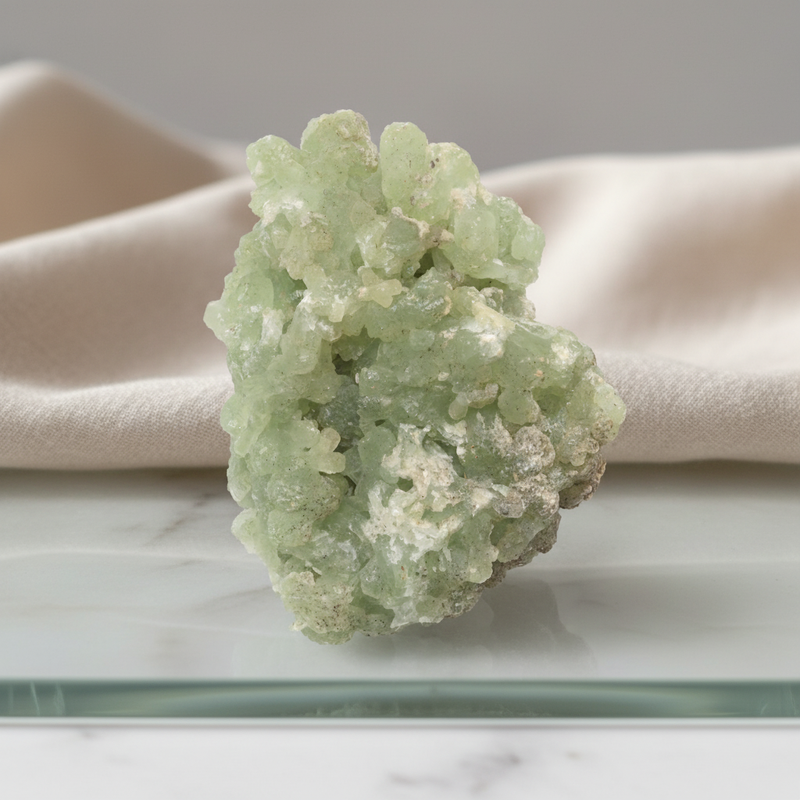 Prehnite Doğal Taş Ham Parça – Safnaturel (143 gr) - Görsel 1 - Safnaturel