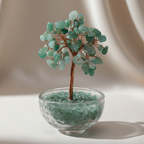 Aventurin Doğal Taş Cam Kaseli Tel Sarmalı Ağaç – Safnaturel (160 gr)