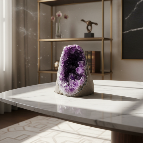 Ametist Doğal Taş Ham Parça – Safnaturel (481 gr)