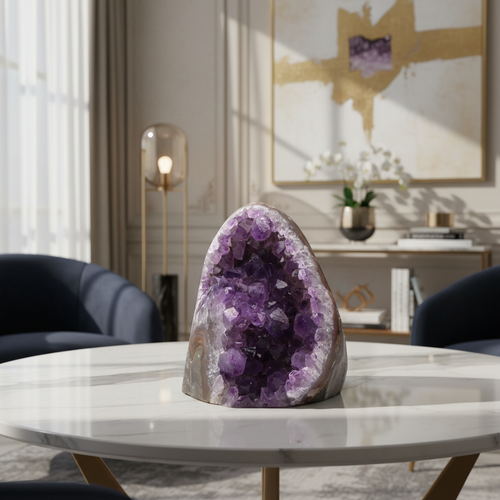 Ametist Doğal Taş Ham Parça – Safnaturel (449 gr)