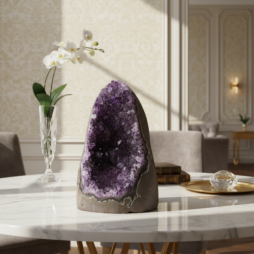 Ametist Doğal Taş Ham Parça – Safnaturel (415 gr)