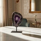 Ametist Doğal Taş Standlı Ham Parça – Safnaturel (2179 gr)