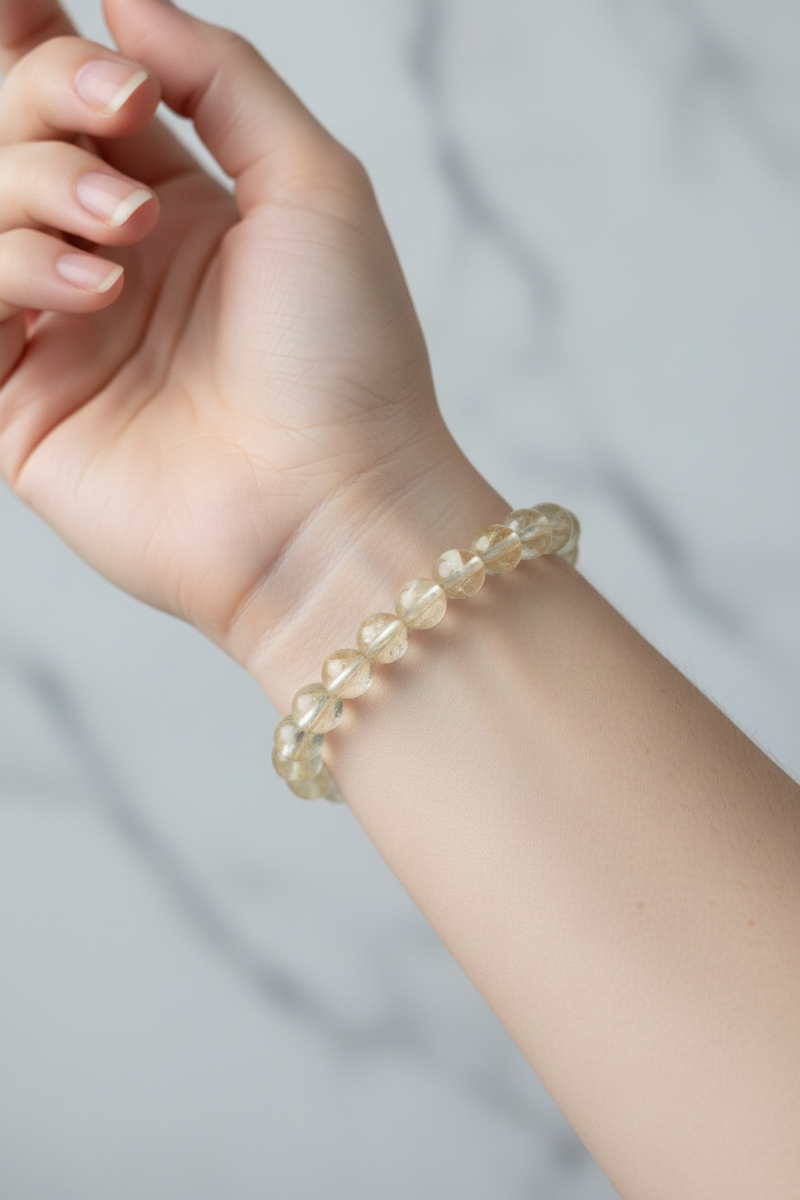 Sitrin 8mm Doğal Taş Bileklik - Görsel 1 - Safnaturel