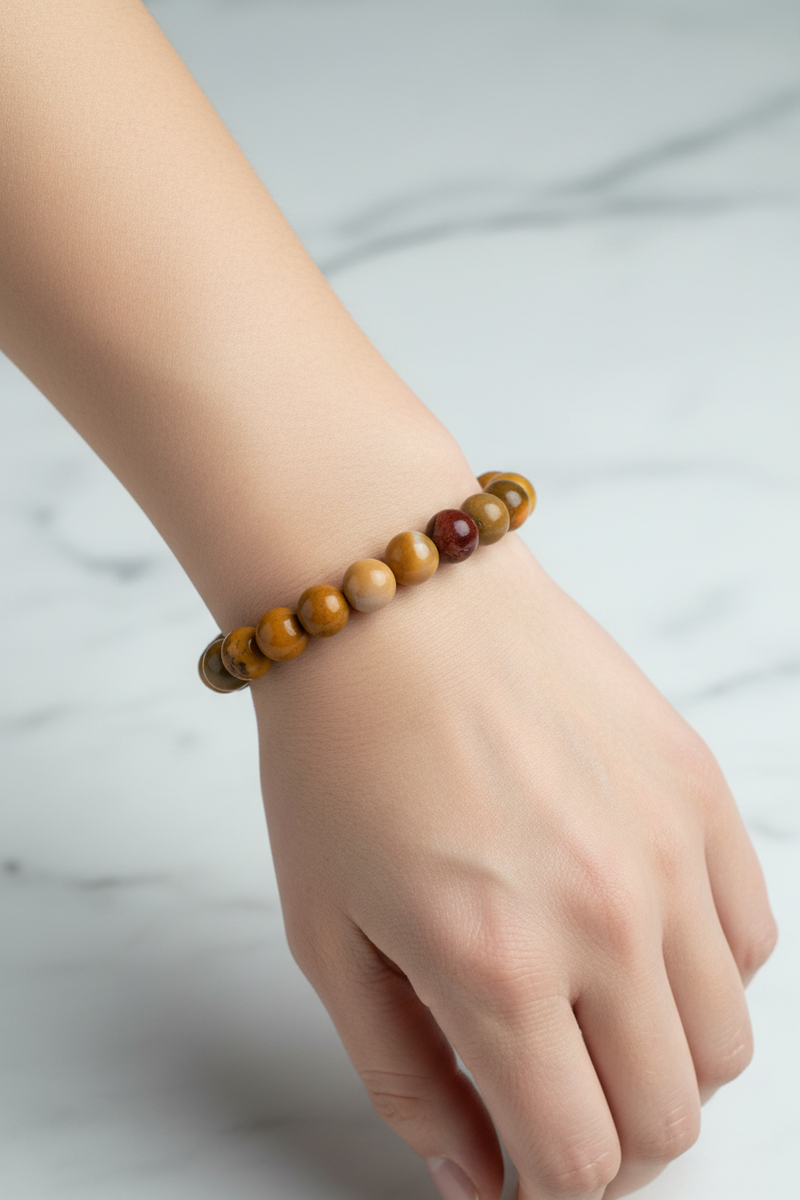 Jasper 8mm Doğal Taş Bileklik - Görsel 1 - Safnaturel