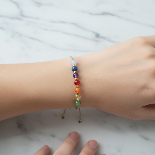 Akuamarin, Karnelyan Akik, Yeşil Aventurin, Lapis Lazuli, Sitrin, Ametist & Kırmızı Akik Doğal Taş Bileklik – Özel Tasarım