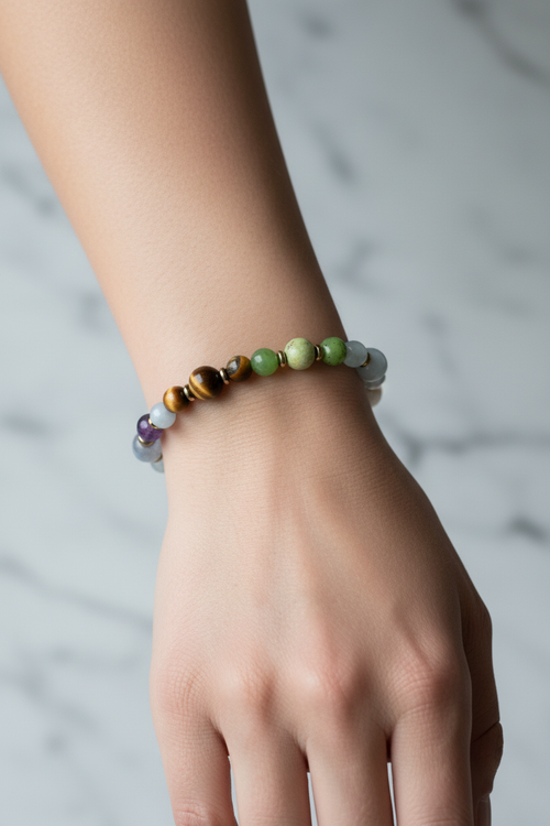 Kova Burcu Doğal Taş Bileklik - Görsel 1 - Safnaturel