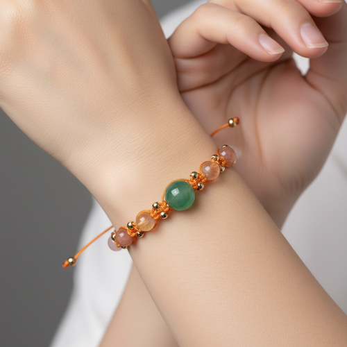 İkizler Burcu Doğal Taş Makrome Bileklik - Görsel 1 - Safnaturel