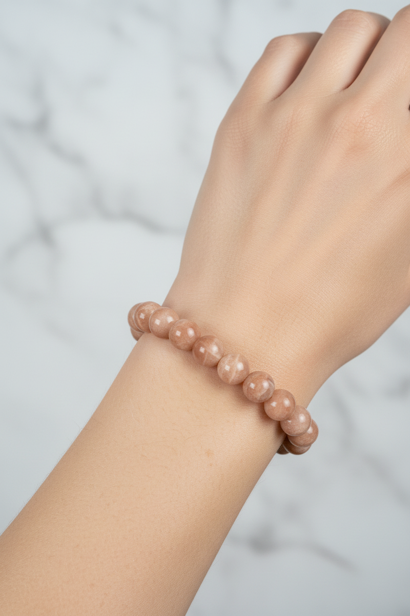Güneş Taşı 10mm Doğal Taş Bileklik - Görsel 1 - Safnaturel