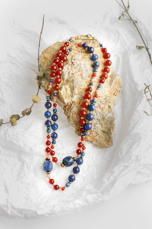 Zahira, Akik Lapis Güneş Taşı Doğal Taş Kolye