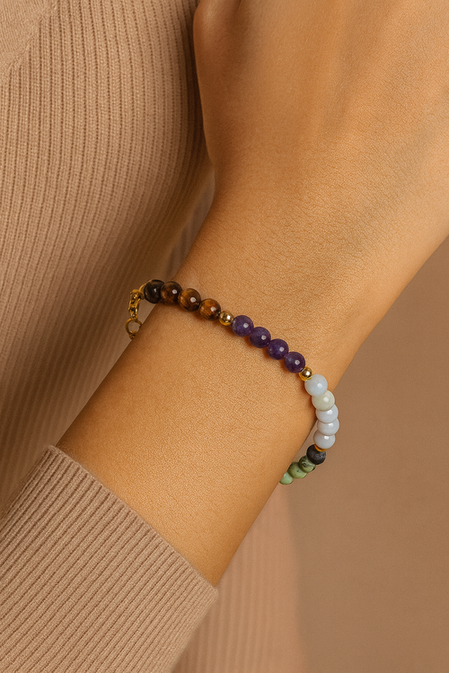 Kova Burcu Doğal Taş Bileklik - Görsel 1 - Safnaturel