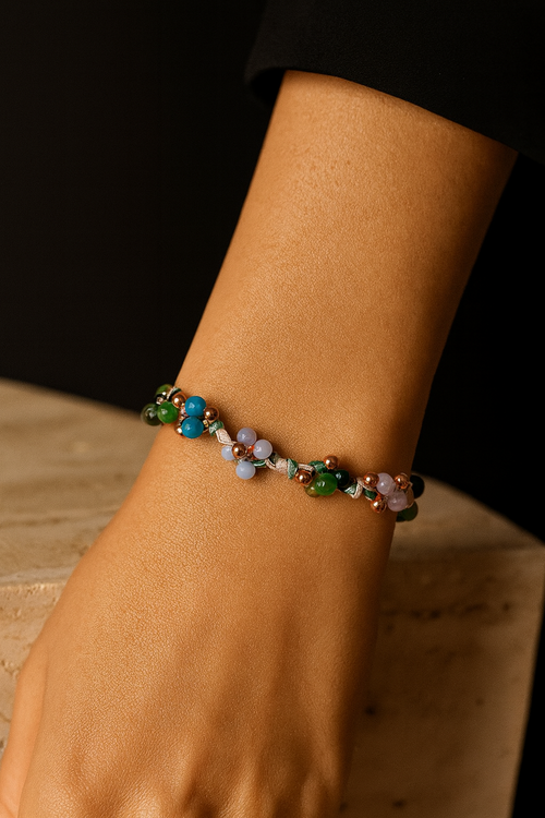 Boğa Burcu - Doğal Taş Makrome Bileklik - Görsel 1 - Safnaturel