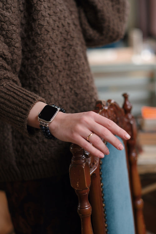 Dumortierit Doğal Taş Apple Watch Saat Bandı 42 - 49mm