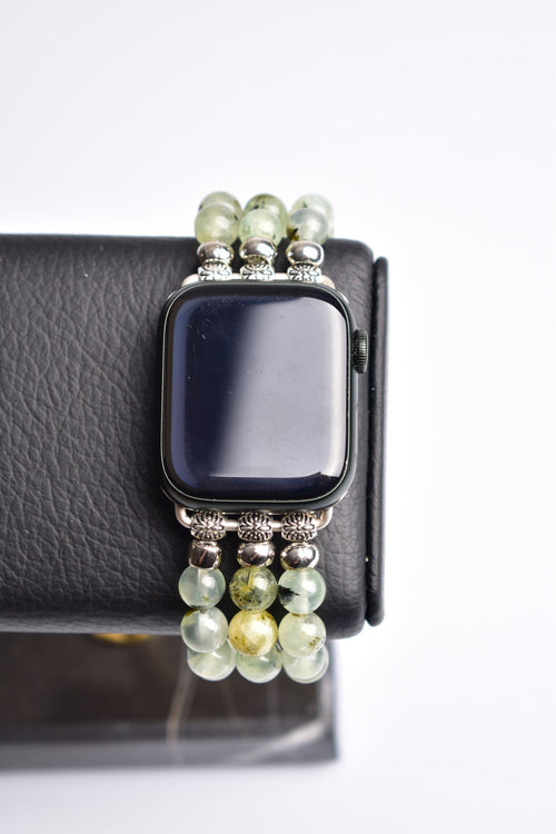 Prehnit Doğal Taş Apple Watch Saat Bandı 38 - 41 Mm