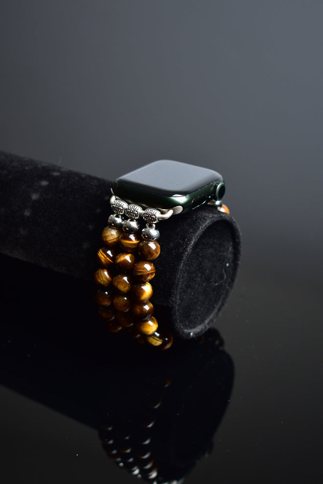 Kaplan Gözü Doğal Taş Apple Watch Saat Bandı 38 - 41 Mm
