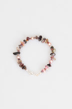 Certified Tourmaline - Pearl Natural Stone Silver Closure Bracelet (New Summer Season)