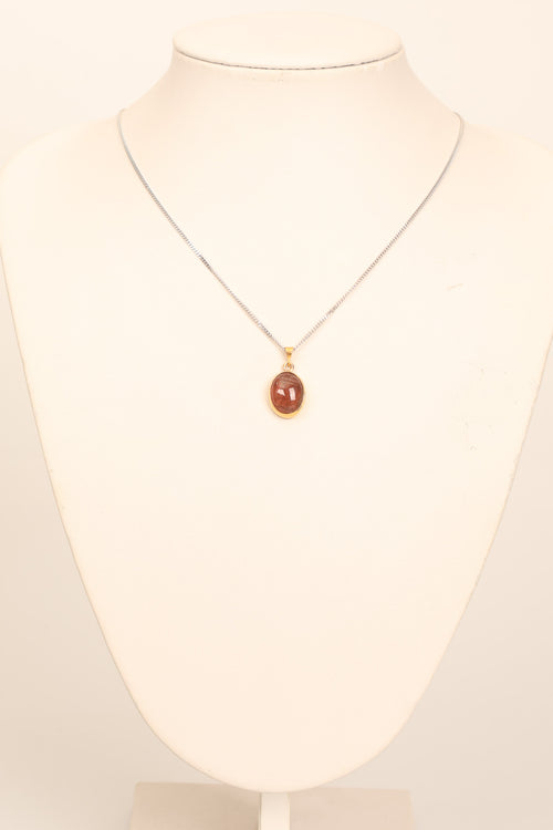 Turmalin Doğaltaş 925 Ayar Gümüş Kolye