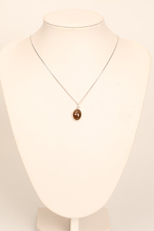 Turmalin Doğaltaş 925 Ayar Gümüş Kolye