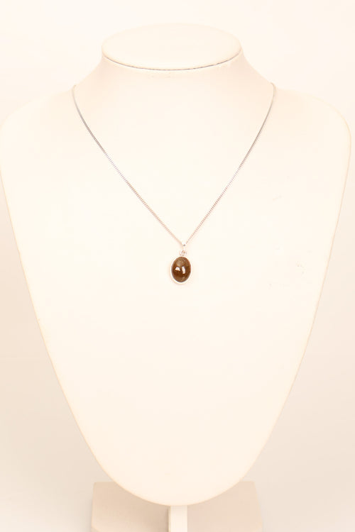 Turmalin Doğaltaş 925 Ayar Gümüş Kolye