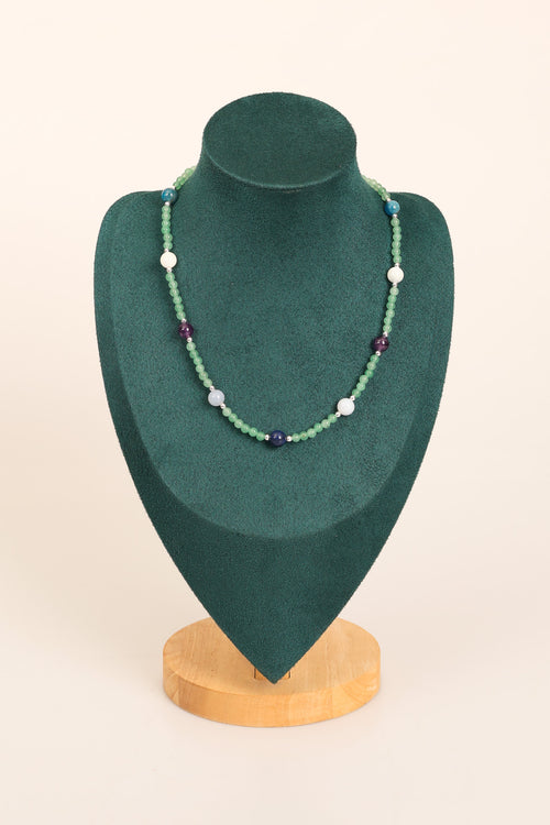 Yay Burcu Doğal Taş Gümüş Kapamalı Kolye Bileklik Seti - Görsel 4 - Safnaturel