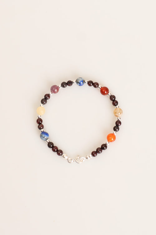 Aslan Burcu Doğal Taş Gümüş Kapamalı Kolye Bileklik Seti - Görsel 3 - Safnaturel