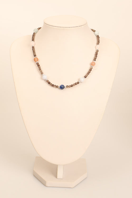 Terazi Burcu Doğal Taş Gümüş Kapamalı Kolye Bileklik Seti - Görsel 4 - Safnaturel