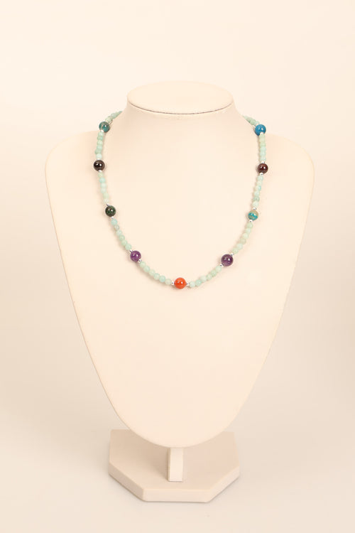 Başak Burcu Doğal Taş Gümüş Kapamalı Kolye Bileklik Seti - Görsel 3 - Safnaturel