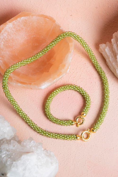 Sertifikalı El İşçiliği Örme Zebercet Gümüş Kapama Set – Kolye 48 cm, Bileklik 19 cm