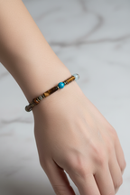 Kaplan Gözü Doğal Taş Erkek Bileklik