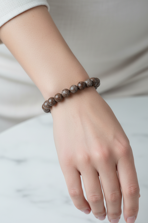 Riyolit 8mm Doğal Taş Bileklik - Görsel 2 - Safnaturel