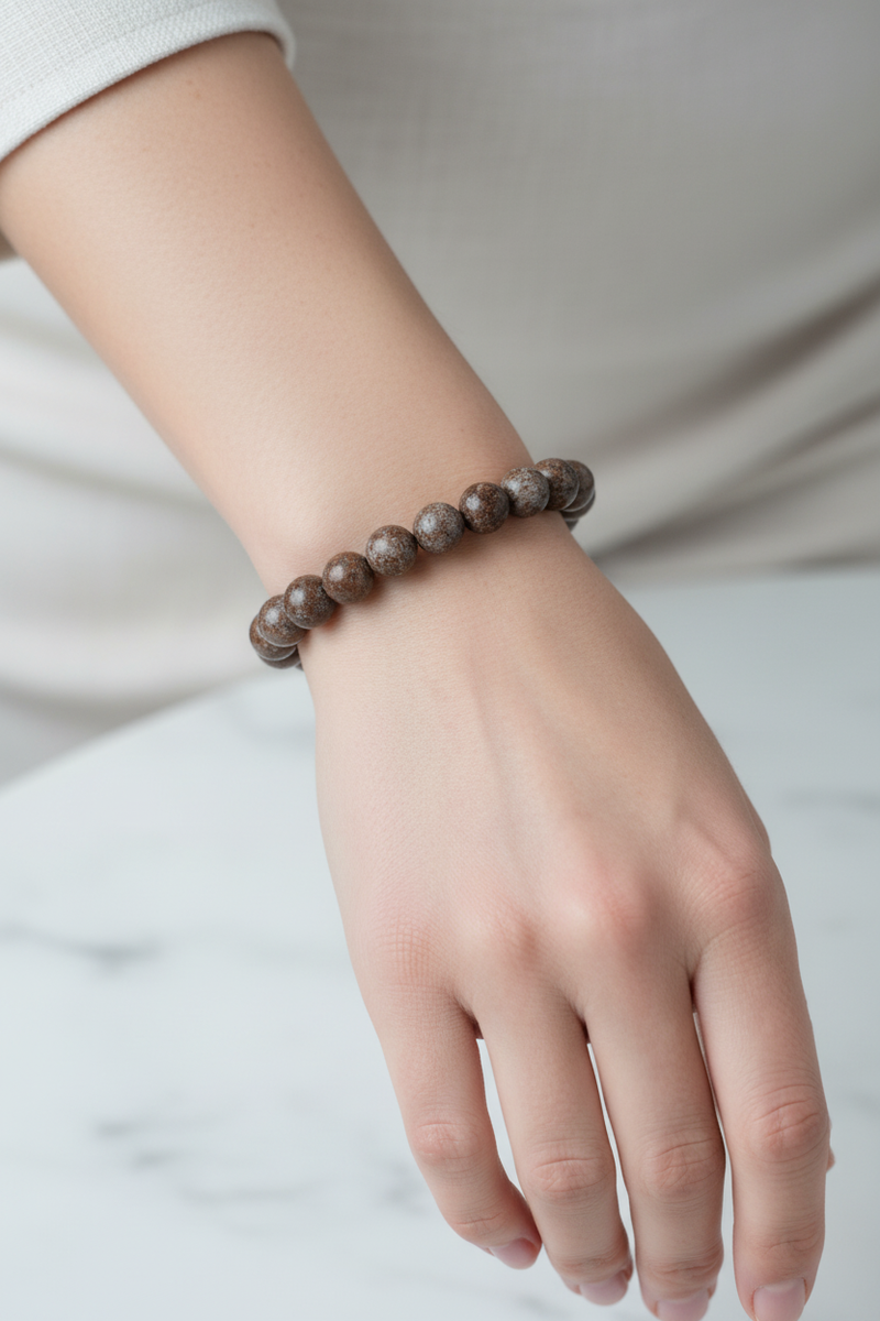 Riyolit 8mm Doğal Taş Bileklik - Görsel 2 - Safnaturel