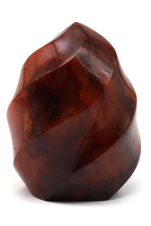 Akik Doğal Taş Spiral Parça – 914 Gr | Büyük Boy Koleksiyonluk Dekoratif Doğal Taş