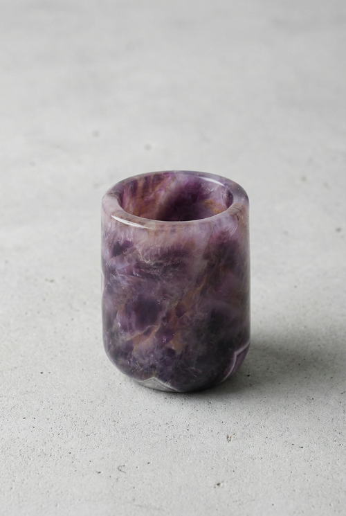 Ametist Doğal Taş Bardak
