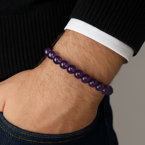 Amethyst Natural Stone Bracelet 8 mm