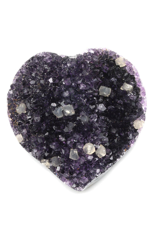 Ametist Doğal Taş Kalp Model Parça | Safnaturel