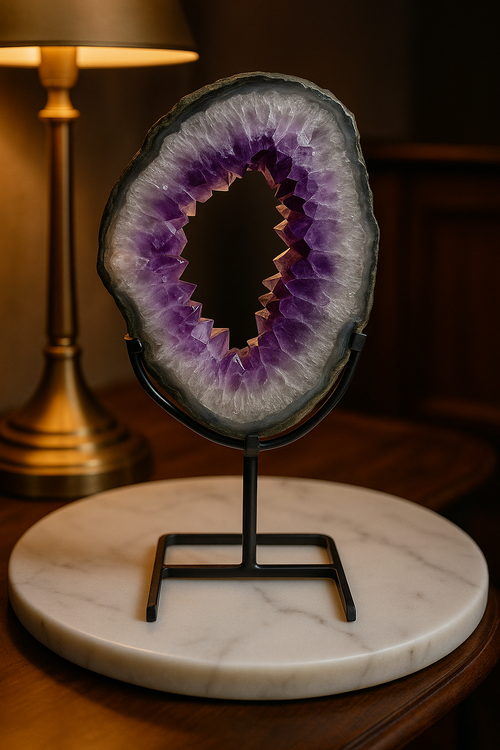 Amethyst Natural Stone Stand Raw Piece
