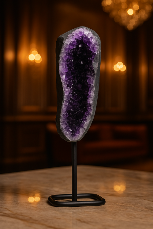 Amethyst Natural Stone Stand Raw Piece 