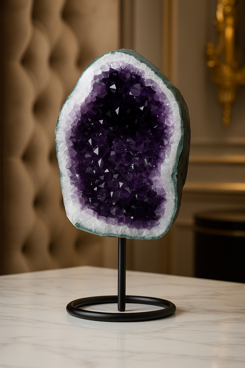 Amethyst Natural Stone Stand Raw Piece 
