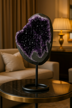 Ametist Doğal Taş Standlı Ham Parça