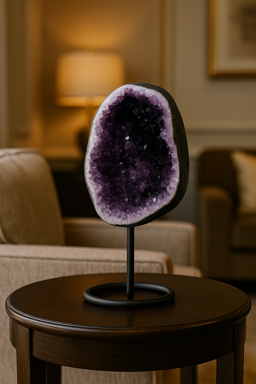 Amethyst Natural Stone Stand Raw Piece 