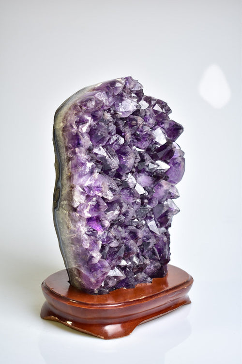 Amethyst Natural Stone Stand Geode