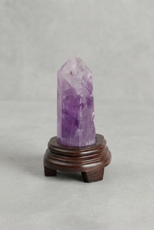 Ametist Doğal Taş Standlı Kule