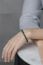 Anyolit Doğal Taş Bileklik 6 mm Küre Kesim