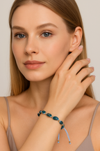 Apatite Natural Stone Macrame Bracelet