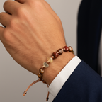 Leo Macrame Design Natural Stone Bracelet