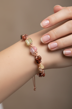 Aslan Burcu Makrome Tasarım Doğal Taş Bileklik